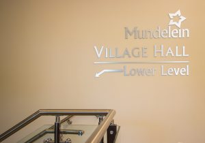 Mundelein Village Hall Lobby Sign