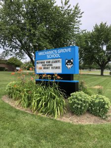 Mechanics Grove School Monument Sign - Mundelein